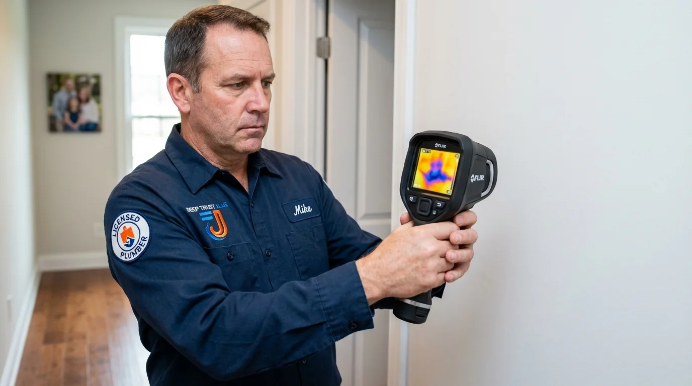 Thermal imaging leak detection by Johns Plumbing LLC in Kittanning